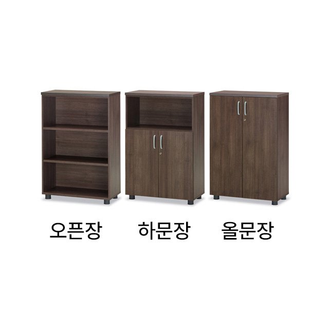 [무료배송]가구컴퍼스 TR 멜론 3단 책장 SF 높은수납장 캐비닛, 오크샤모니, 3단오픈장 상세 이미지 1