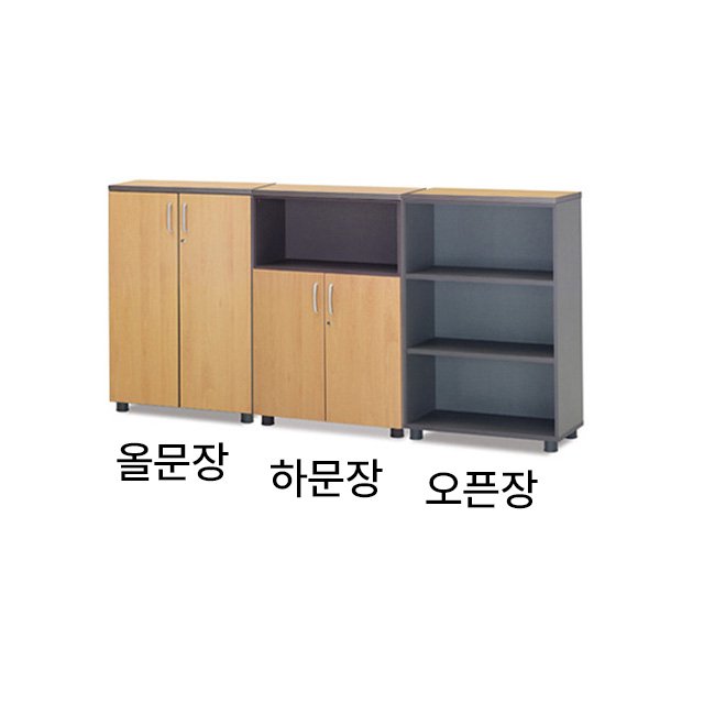 [무료배송]가구컴퍼스 TR 멜론 3단 책장 SF 높은수납장 캐비닛, 오크샤모니, 3단오픈장 상세 이미지 2