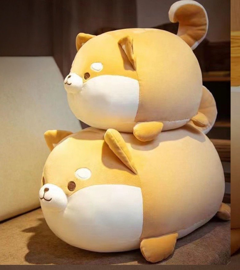 아트조이 엎드린 시바 인형 쿠션, 혼합색상 상세 이미지 2