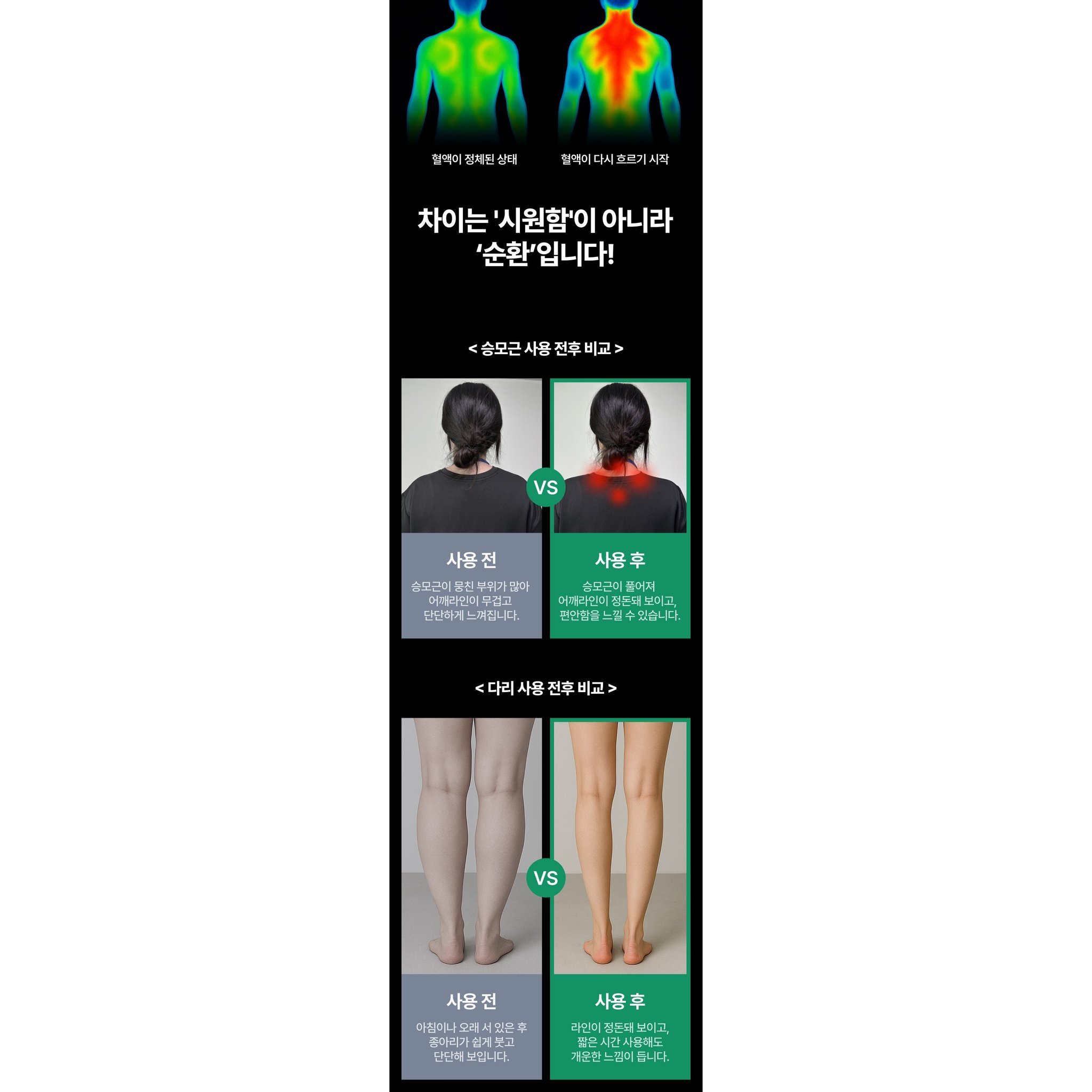핏룸 프리미엄 바디라인 케어 마사지 스틱, green, 2개쿠폰할인 상세 이미지 2
