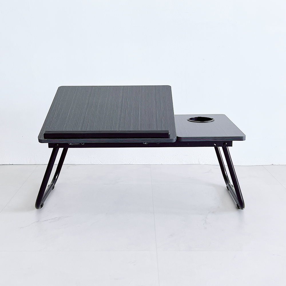 오브민 5단 각도조절 접이식 베드테이블 640 x 320 x 250 mm, 블랙 상세 이미지 2