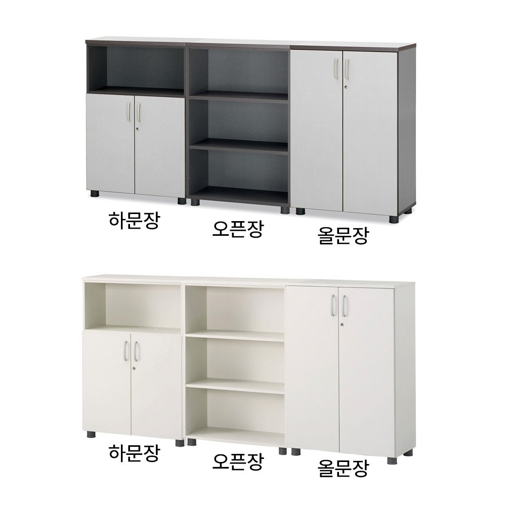 [무료배송]가구컴퍼스 TR 멜론 3단 책장 SF 높은수납장 캐비닛, 오크샤모니, 3단오픈장 상세 이미지 1
