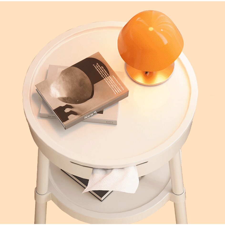 디노르 사이드 테이블 협탁 2단, 화이트(white), 1개할인 상세 이미지 2
