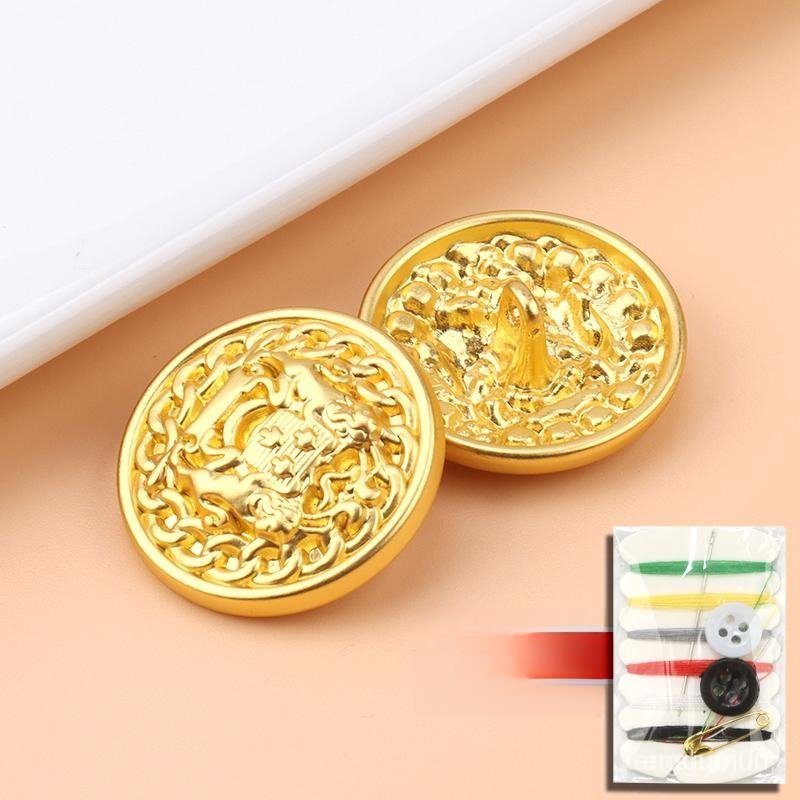 골드단추 패션 명품 6개 럭셔리 금장 고급단추 13번 6개 23mm 1번 6개 * 18... 6개, 6번 6개 * 18mm × 6개 상세 이미지 2