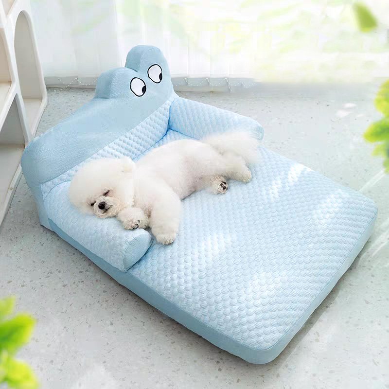HA.M 사계절 고양이 애견 등받이 매트 멍멍이 아이스 쿨매트 강아지 방석, 옐로우, 1개할인 상세 이미지 1