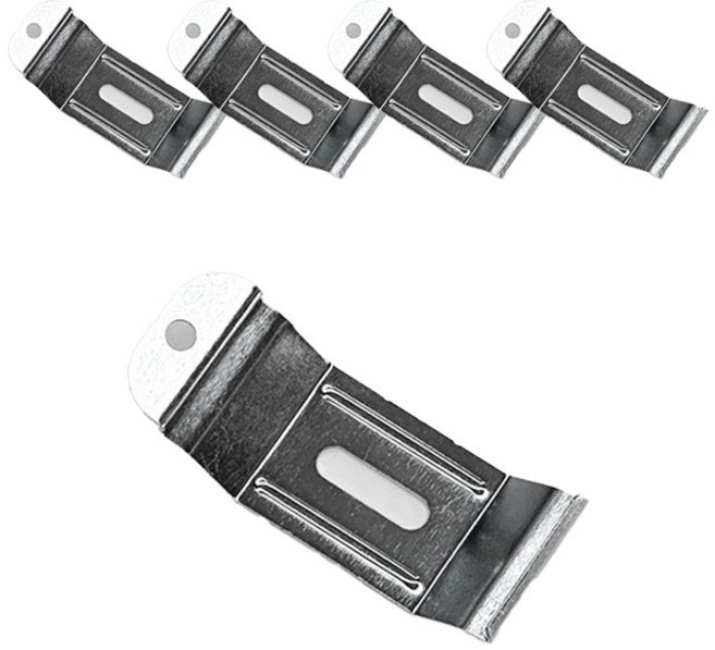 더원홈데코 우드블라인드 브라켓 6.3 x 2.5 cm, 메탈, 5개